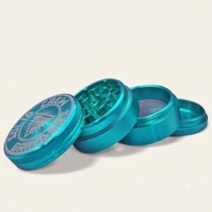 Solid Crew 4-Part Metal Cannabis / Weed Grinder Electric Blue