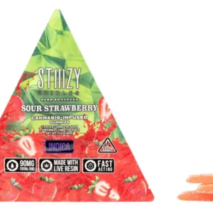 Sour Strawberry Gummies 3pk [90mg]