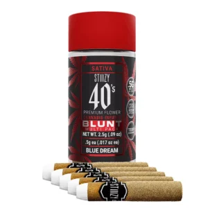 STIIIZY – Infused 40’s Mini Blunt 5pk [2.5g] Blue Dream Pre-rolls